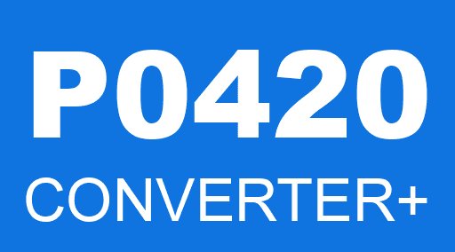 P0420 CONVERTER+