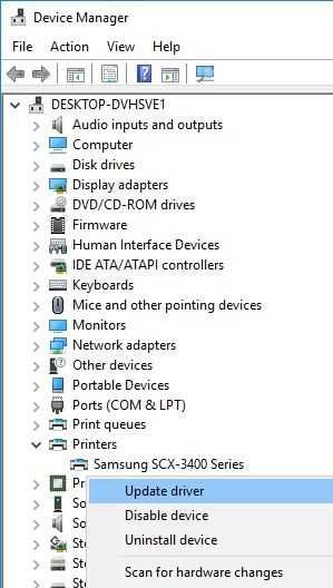 Update or Reinstall Driver