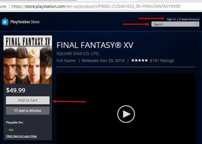 Purchase using PC