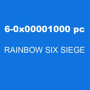 The Rainbow Six Siege error code 6-0x00001000 is a PC-specific error that indicates a problem with the game's files