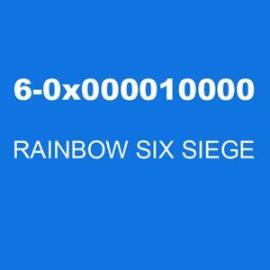 The error code 6-0x000010000 is a general error code that indicates a problem with the game files