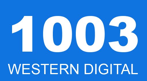 1003 WESTERN DIGITAL