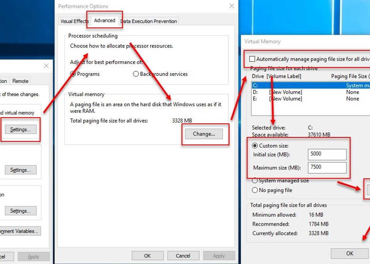 Upgrade RAM/Memory and Increase Virtual Memory