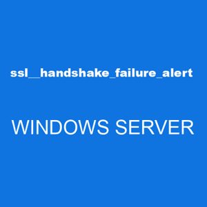 The SSL_ERROR_HANDSHAKE_FAILURE_ALERT error code is typically caused by a problem with the server's SSL certificate