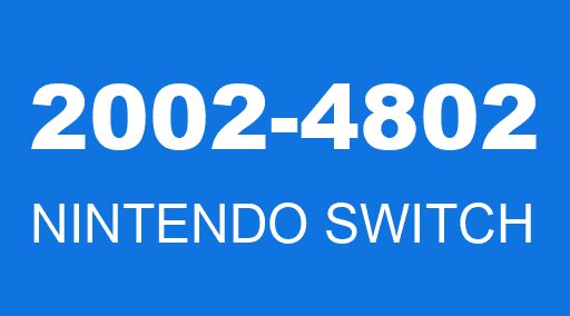 2002-4802 NINTENDO SWITCH