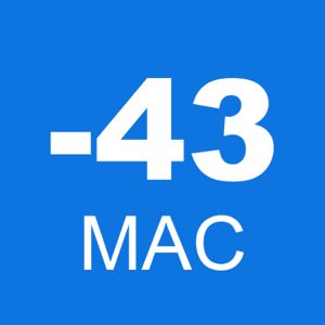 Error code -43 is a type of Mac error code that occurs when there is a problem with the file path