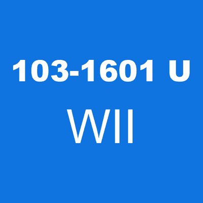 103-1601 U WII