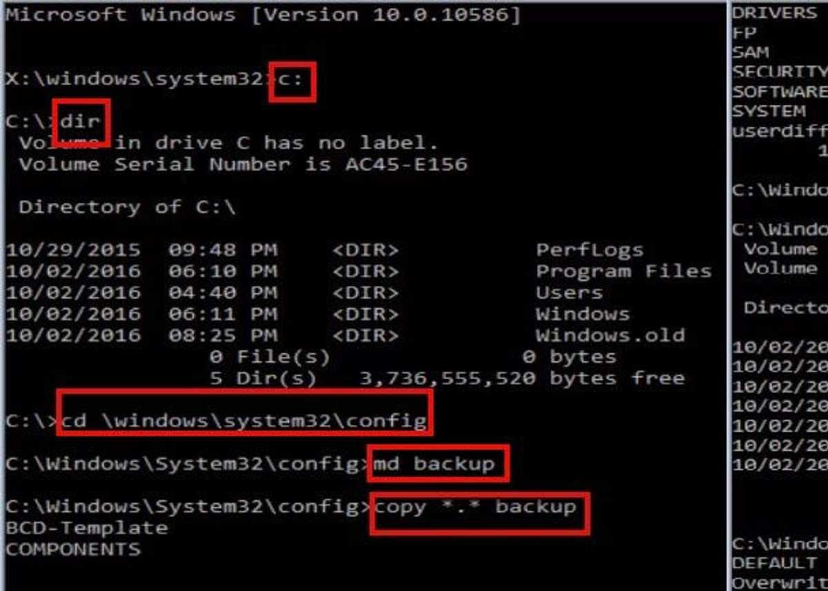 Fix the registry