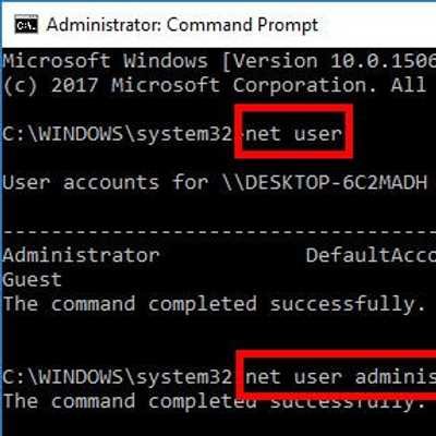Log in as an Administrator