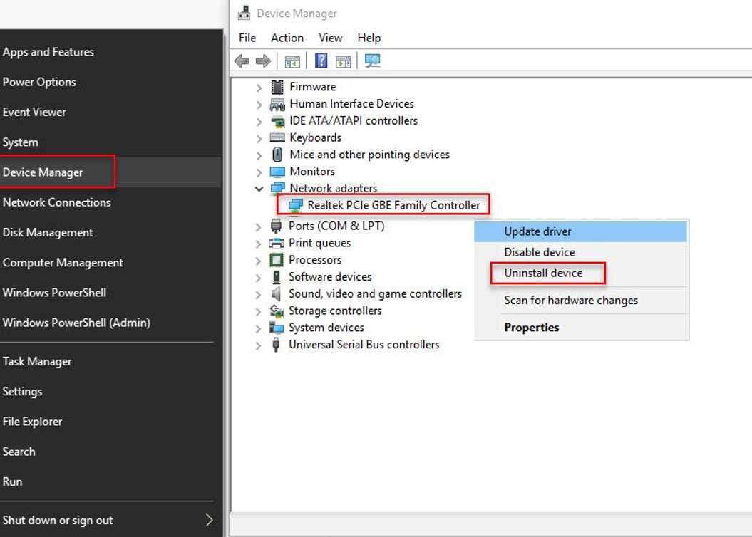 Reinstall Network Adapter