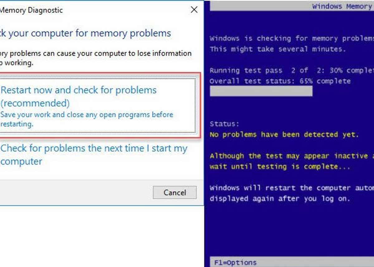 Test RAM using Windows Memory Diagnostic