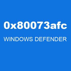 Windows Defender Error 0x80073afc is usually caused by a corrupted file or folder in the Windows Defender program