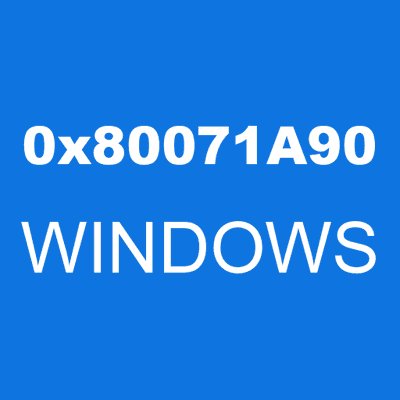 0x80071A90 WINDOWS