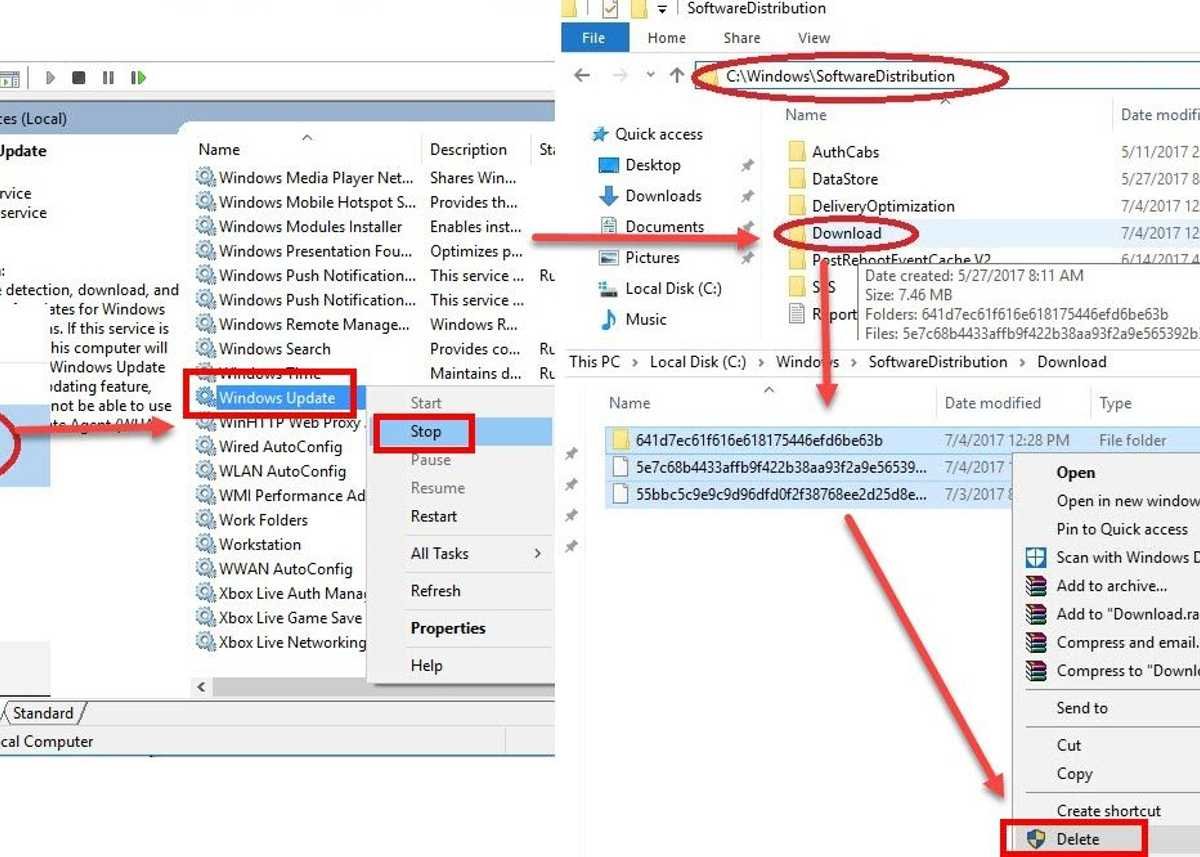 Restart Windows Update Components