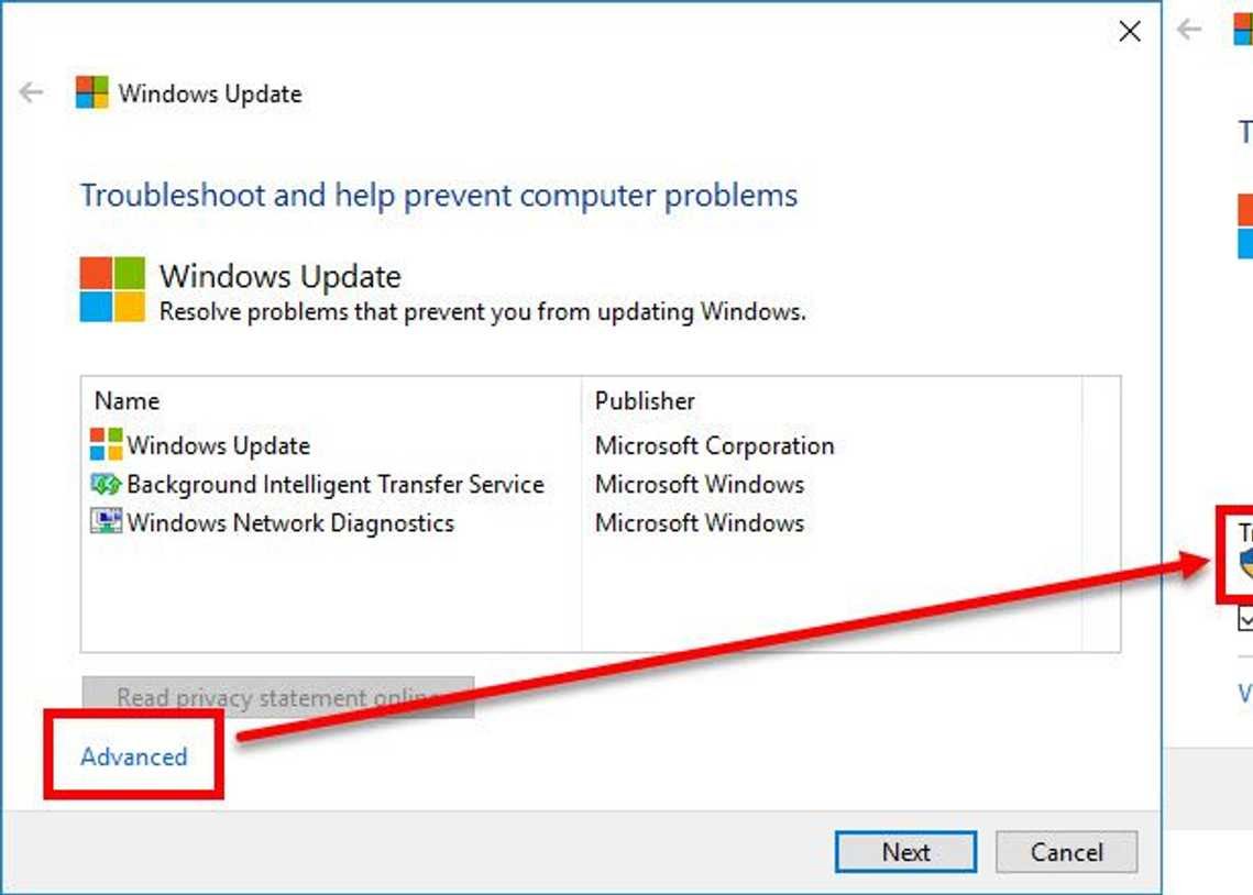Use Windows Update Troubleshooter