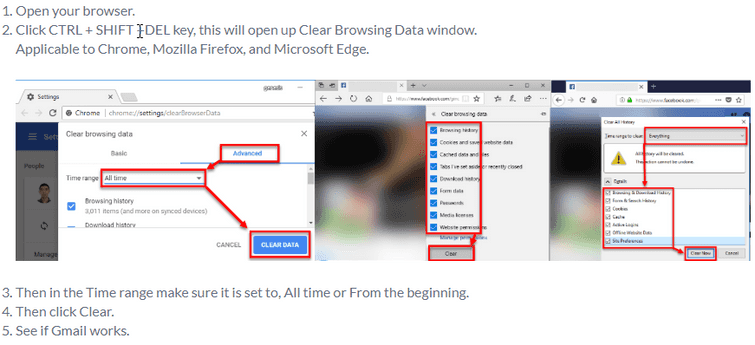 Delete Browser Cache
