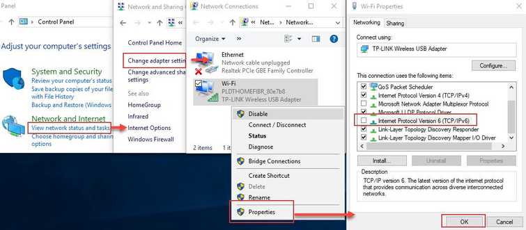 Disable IPV6