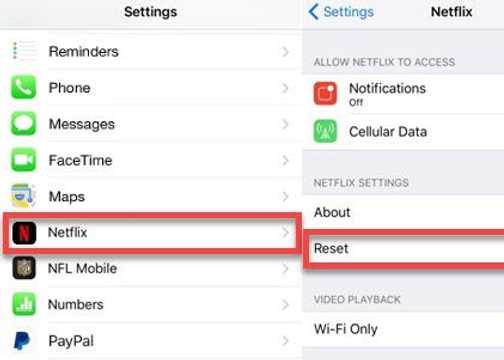 Reset Netflix on iPhone, iPad, or iPod touch