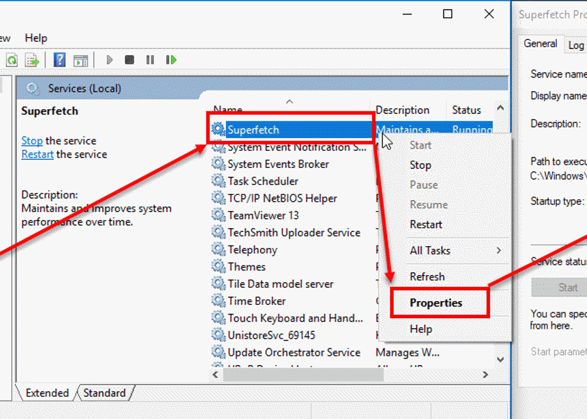 Disable Superfetch/Prefetch