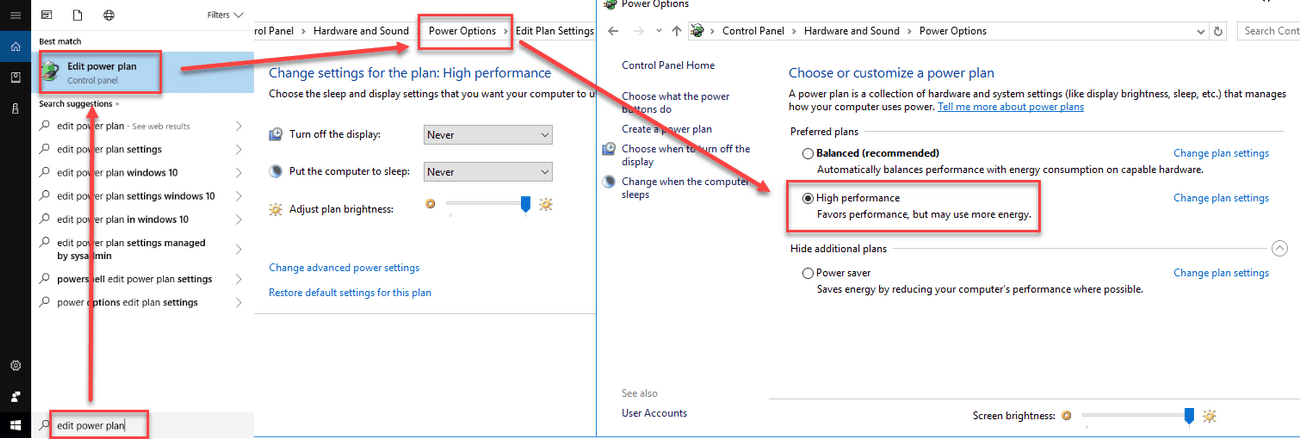 Enable High Performance
