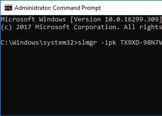 Activate using Multiple Activation Key (MAK)