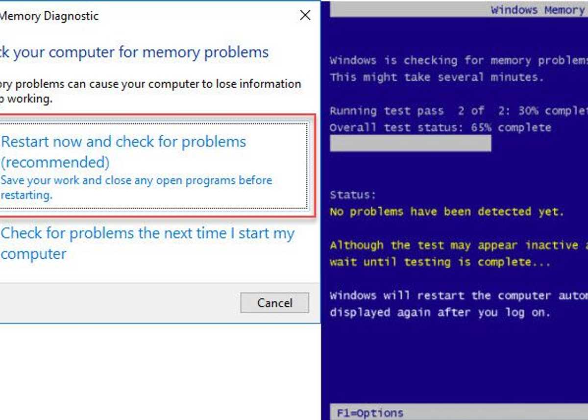 Test RAM using Windows Memory Diagnostic