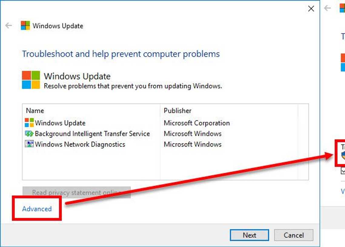 Use Windows Update Troubleshooter