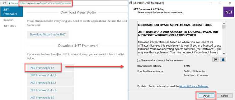 Install or Update Microsoft NET Framework to the latest version