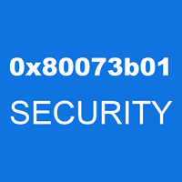 0x80073b01 SECURITY