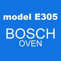 model E305 BOSCH oven