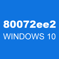 80072ee2 WINDOWS 10