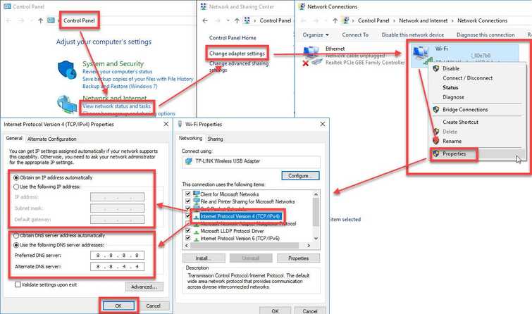 Configure network settings