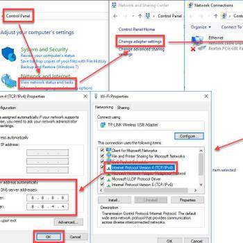 Change DNS IPv4 Settings Manually