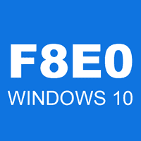 F8E0 WINDOWS 10