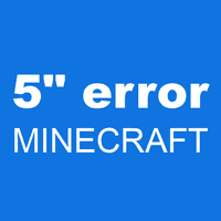 5" error MINECRAFT