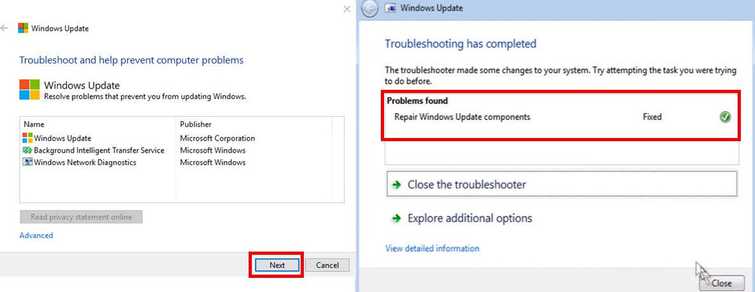 Use Windows Update Troubleshooter