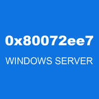0x80072ee7 WINDOWS SERVER