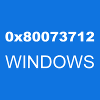 0x80073712 WINDOWS