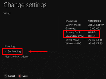 Use a public domain name setting (DNS)