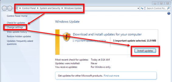 Do a Windows Update