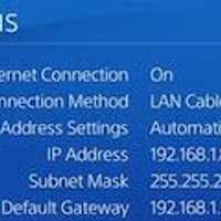 Configure PS4 Network Setting