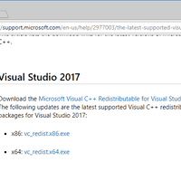 Microsoft Visual C++ Redistributable Packages