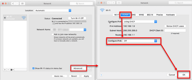 Turn off IPv6