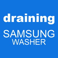 draining SAMSUNG washer