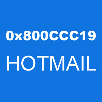 0x800CCC19 HOTMAIL