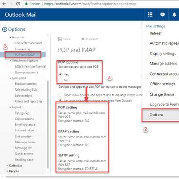 Set up Internet Message Access Protocol (IMAP)