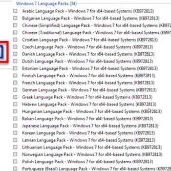 Reinstall language pack