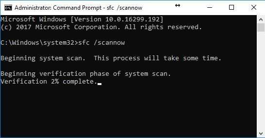 Run SFC/ scannow command
