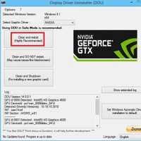 Use Display Driver Uninstaller and Install graphics card