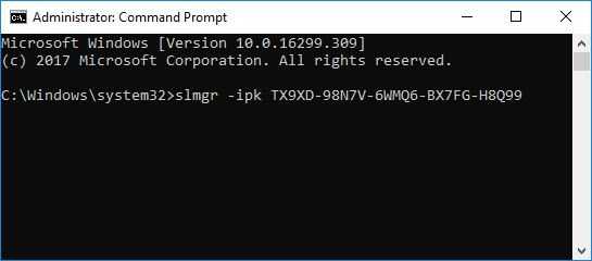 Activate using Multiple Activation Key (MAK)